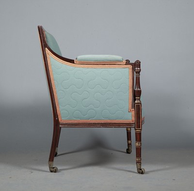 Lot 785 - Regency Faux-Rosewood Painted Bergère