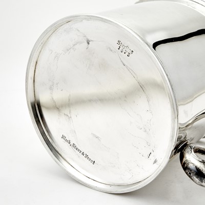 Lot 164 - New York Yacht Club Interest: Black Starr & Frost Sterling Silver Oversized Covered Tankard Trophy