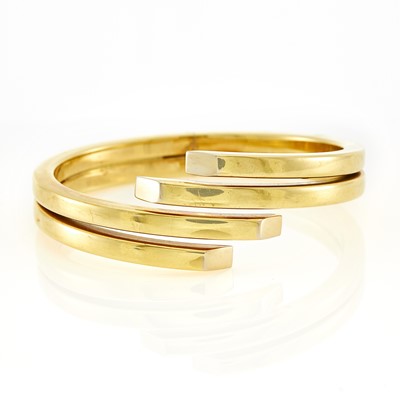 Lot 1052 - Gold Bangle Bracelet