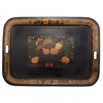 Lot 113 - Paint Decorated Tole Tray