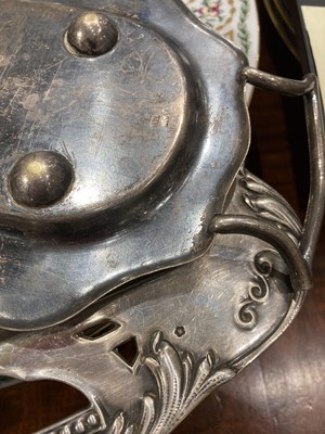 Lot 83 - Two Continental Silver Trays and a Silver Plated Tray