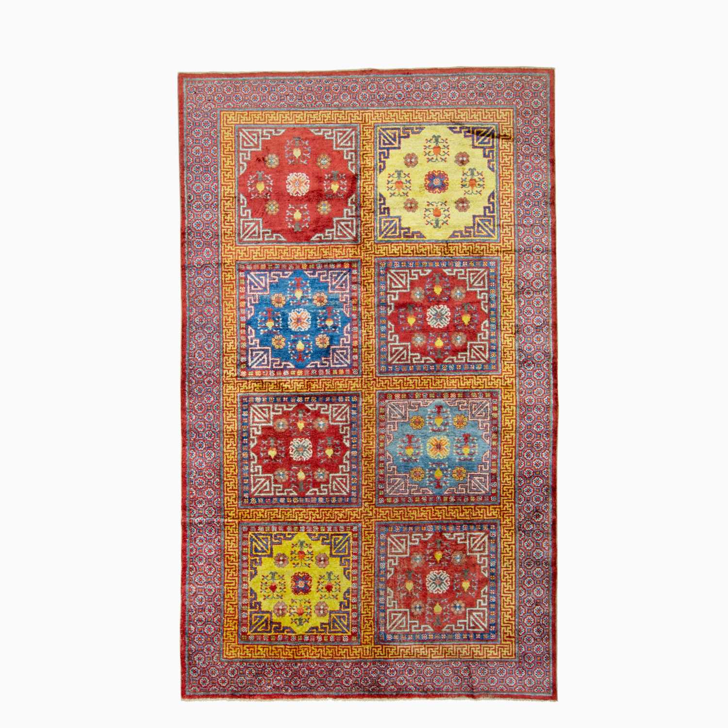 Lot 607 - SIlk Khotan Carpet