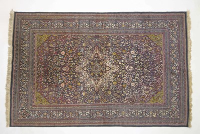 Lot 353 - Wool and Silk Kashan-Style Carpet