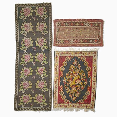 Lot 389 - Three Assorted Kilims