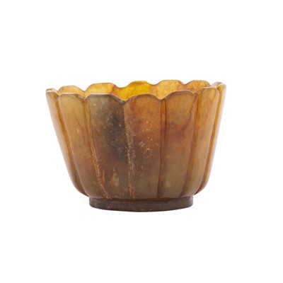 Lot 435 - A Chinese Russet Jade Cup