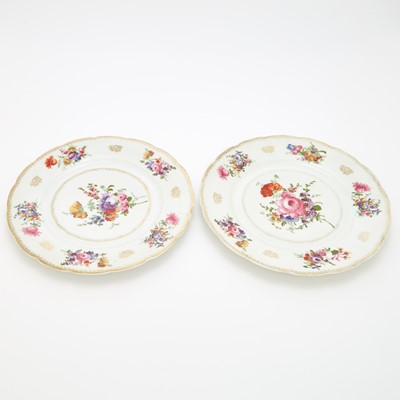 Lot 13 - Set of Eleven Coronet Czechoslovakian Gilt and Transfer Decorated Porcelain Dinner Plates