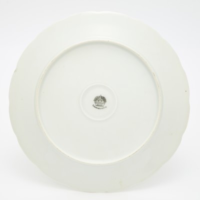 Lot 13 - Set of Eleven Coronet Czechoslovakian Gilt and Transfer Decorated Porcelain Dinner Plates