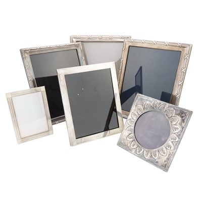 Lot 133 - Group of Six English and Continental Silver Photograph Frames