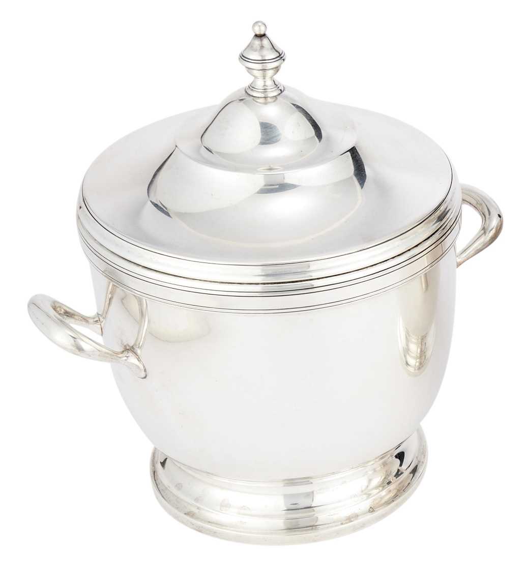 Tiffany ice bucket store silver