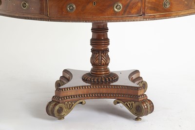 Lot 405 - William IV Mahogany and Gilt-Metal Mounted Library Table