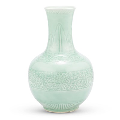 Lot 685 - A Chinese Celadon-glazed Porcelain Vase