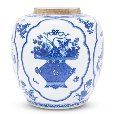 Lot 209 - A Chinese Blue and White Porcelain Jar