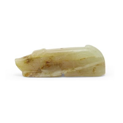 Lot 16 - A Chinese Archaistic Jade Carving