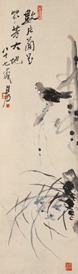 Lot 299 - A Chinese School Painting, Attribute to Qi Baishi