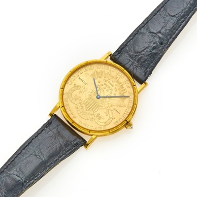 Lot 1262 - Corum Gold Coin Wristwatch