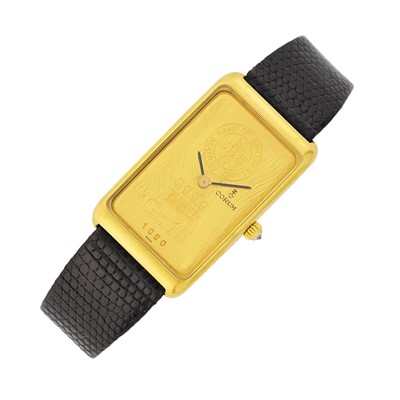Lot 35 - Corum Gold Union Bank of Switzerland Gr.15 'Ingot' Wristwatch
