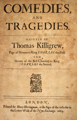 Lot 8 - Killigrew's Comedies and Tragedies