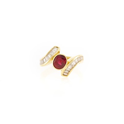 Lot 2064 - Gold, Ruby and Diamond Ring