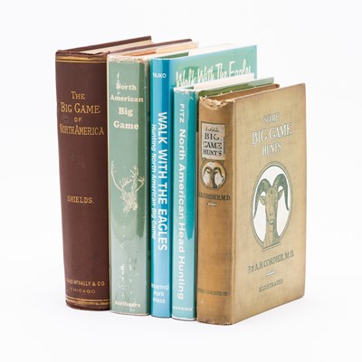 Lot 180 - Five books on big game hunting in North America