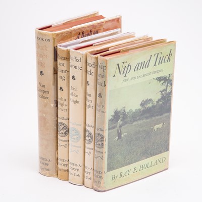Lot 219 - Five books on bird hunting from the Borzoi Books for Sportsmen series