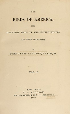 Lot 66 - The 1860 edition of John James Audubon's Birds of America