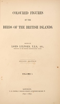 Lot 89 - Lord Lilford's Coloured Figures of the Birds of the British Islands