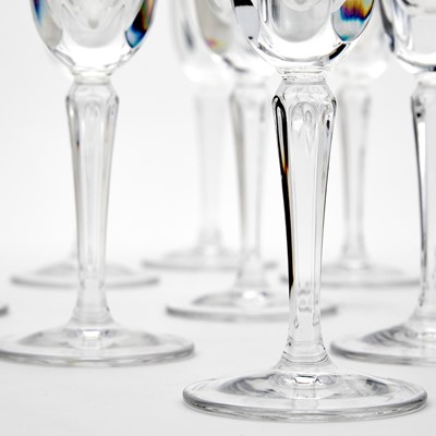 Lot 36 - Set of Ten Gorham Glass Champagne Flute Glasses