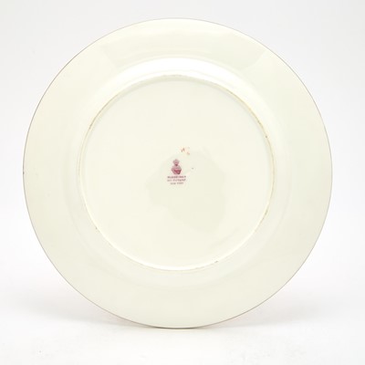 Lot 1 - Twelve Mintons "Chinese Tree" Pattern Pink-Ground Porcelain Dinner Plates