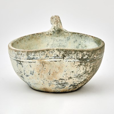 Lot 719 - A Chinese Green Glazed Pottery Scoop