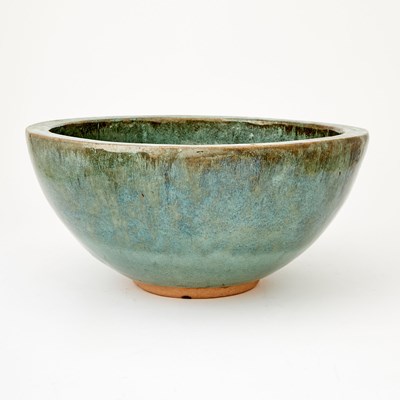 Lot 705 - A Chinese Green Glazed Pottery Bowl