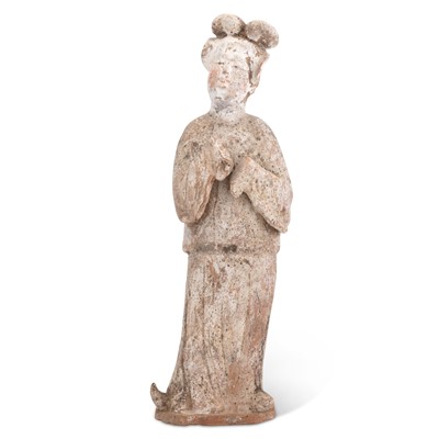 Lot 620 - A Chinese Pottery Figure of a Beauty