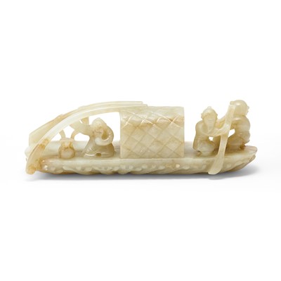 Lot 36 - A Chinese Celadon Jade Carving
