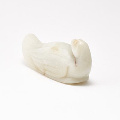 Lot 56 - A Chinese White Jade Carving