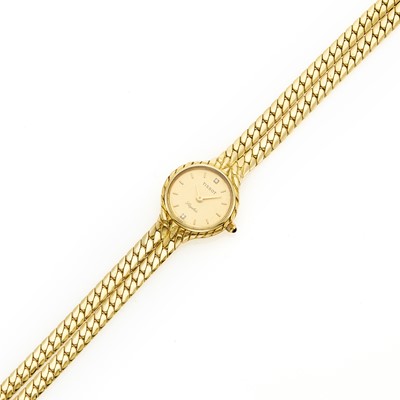 Lot 1216 - Tissot Double Strand Gold and Diamond Wristwatch
