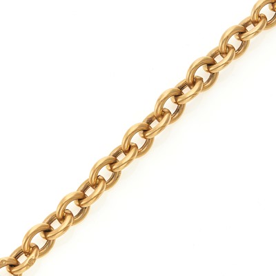 Lot 1092 - Rose Gold Link Bracelet