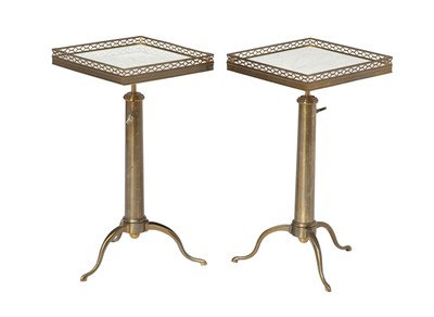 Lot 456 - Pair of Gilt-Bronze and Marble Occasional Tables