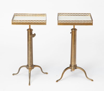 Lot 456 - Pair of Gilt-Bronze and Marble Occasional Tables