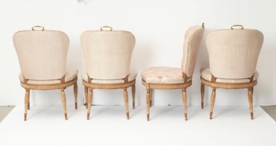 Lot 375 - Set of Twelve George III Style Leather-Upholstered Dining Chairs