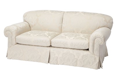 Lot 189 - Upholstered Damask Sofa
