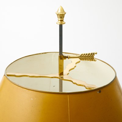 Lot 243 - Empire Style Brass Bouillotte Lamp