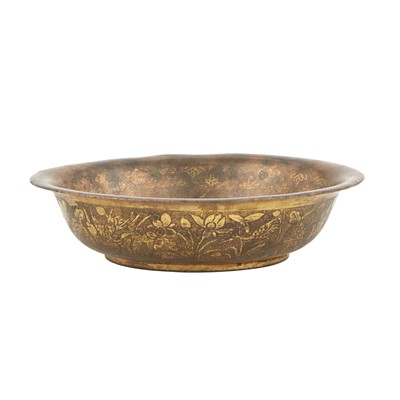 Lot 68 - A Chinese Gilt Bronze Dish