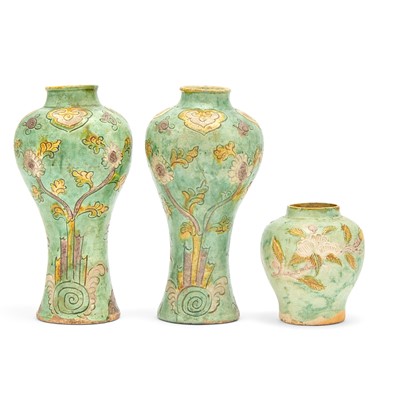 Lot 633 - Three Chinese Sancai Glazed Vessels