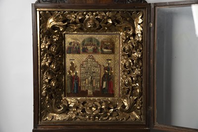 Lot 650 - Russian Icon of the Crucifixion