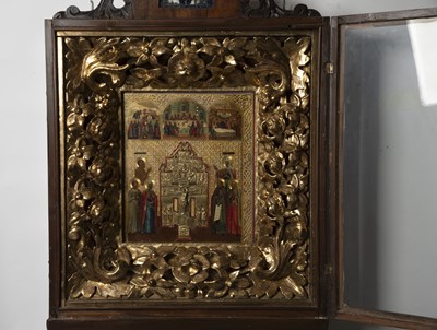 Lot 650 - Russian Icon of the Crucifixion
