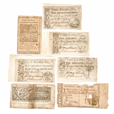 Lot 1042 - United States Continental and Colonial Currency Group
