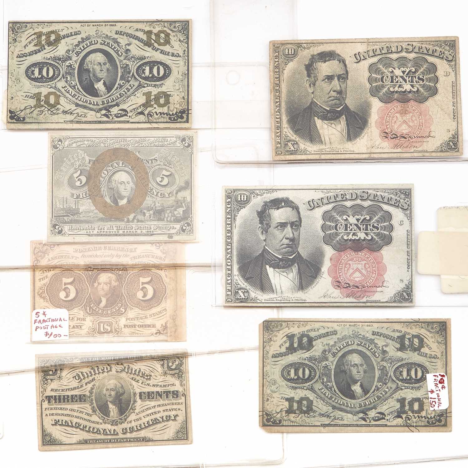 Lot 1048 - United States Fractional Currency Group