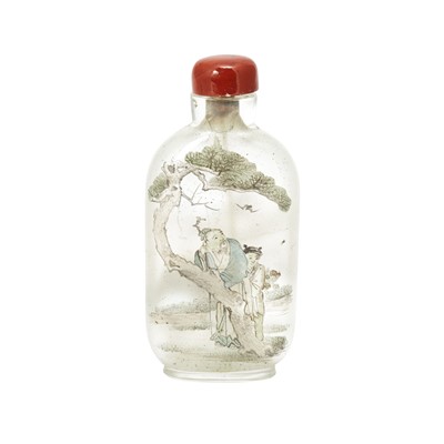 Lot 410 - A Chinese Inside Painted Snuff Bottle by Bi Rong Jiu