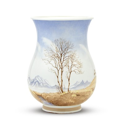 Lot 350 - Nymphenburg Hand-Painted Porcelain Vase