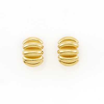 Lot 1010 - Tiffany & Co. Pair of Gold Shrimp Earclips