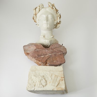 Lot 499 - Italian Carved Marble Bust of a Woman